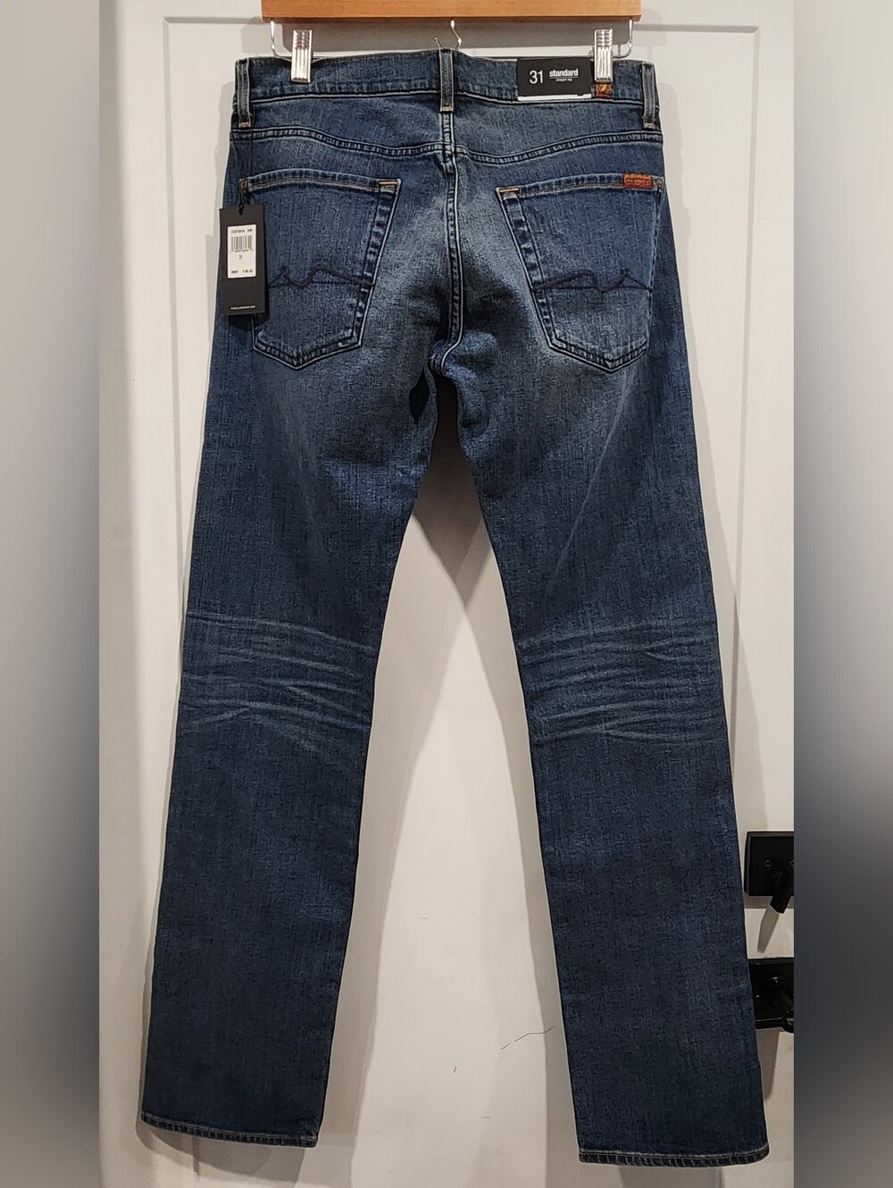 7 For All ManKind Standard Straight Leg Jeans 31 X 33 Mens Tall Denim 7FAM